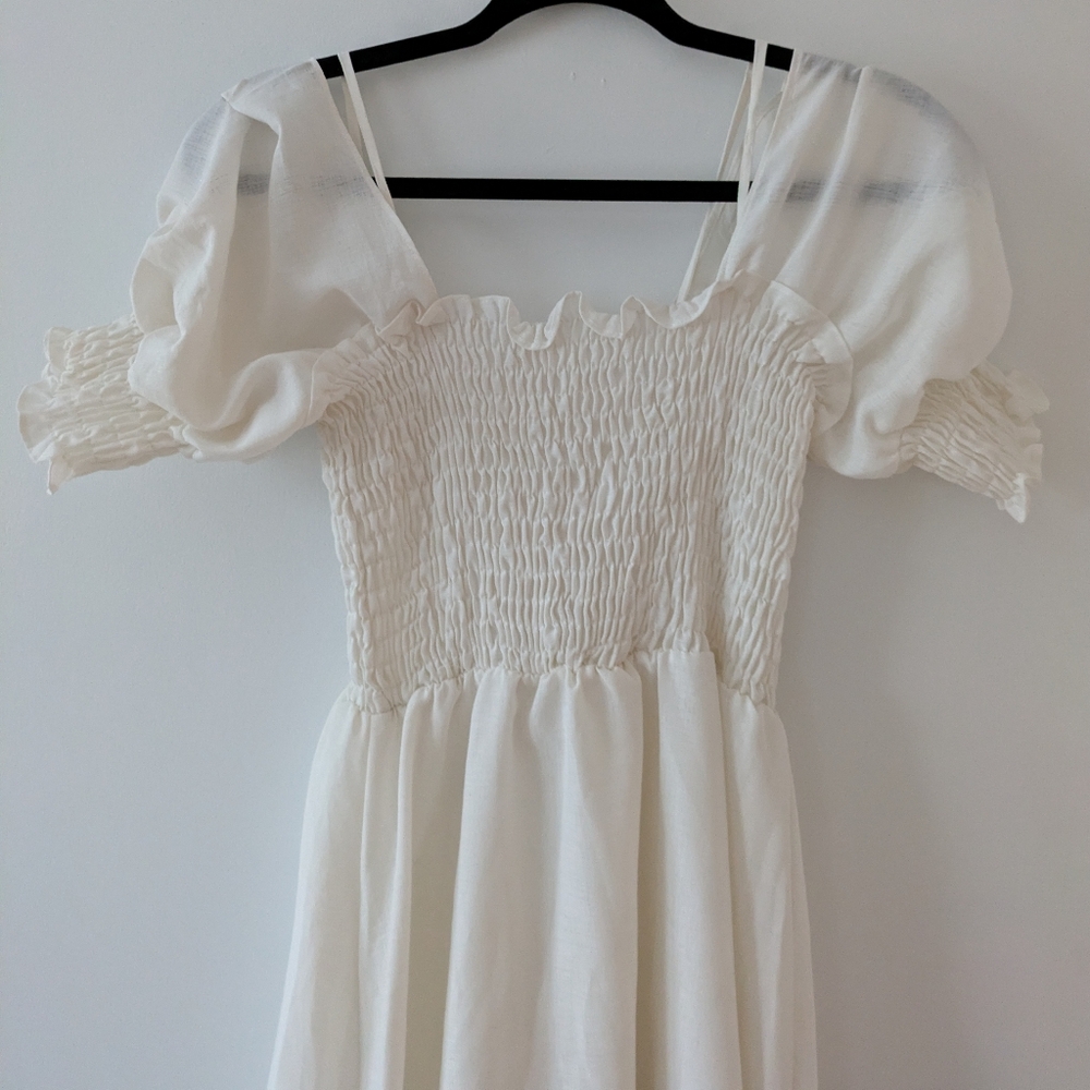Elegant White Off-Shoulder Dress
